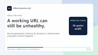 Affiliate Program Tracking Checklist: 7 Checks Before You Publish