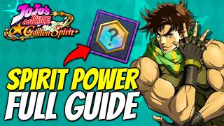 Spirit Power Full Guide - Jojo's Bizarre Adventure: GS