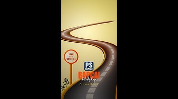 Hiệu ứng uống cong con đường 3D Curves road trong Photoshop #photoshoptutorial
