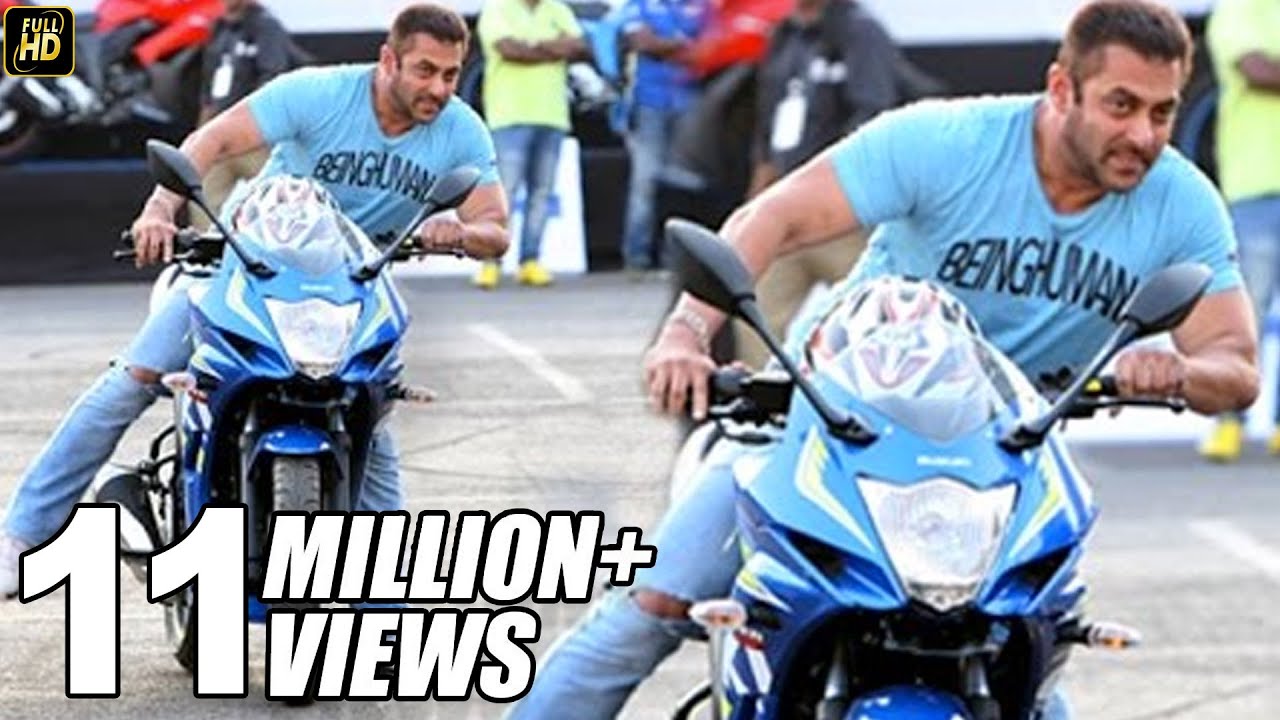 Salman Khan Riding Sports Bike In Public