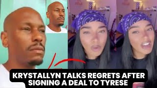KrystalLyn Expresses Regrets After Signing A Deal To Tyrese | Talks Chasing Destiny & Kelly Rowland