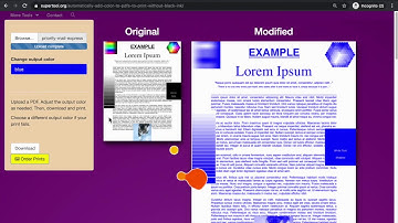 Convert a Black and White PDF to Color for Printing without Black Ink