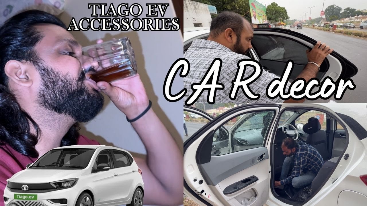 TATA TIAGO EV MODIFICATIONS! ⚡ New Floor Matting, Visors & Curtains | Post-Trip Routine