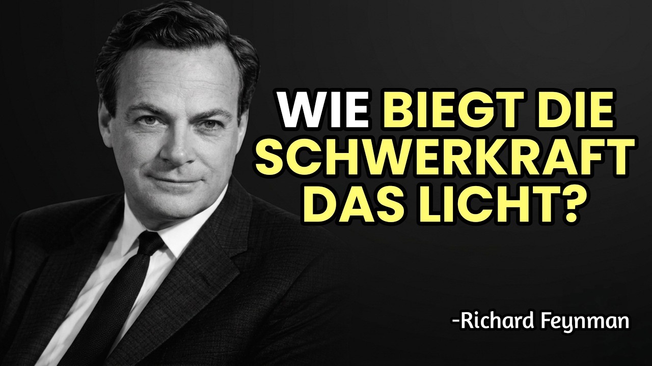 Wenn Licht Keine Masse Hat Warum BIEGT Die Schwerkraft Das Licht? - Feynmans Erklärung | R. Feynman