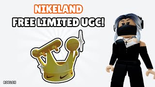 Free Limited UGC! How To Get Nike Crown of Legends in NIKELAND | Roblox