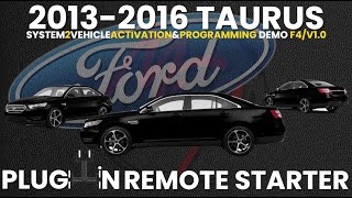 DIY 2013-2016 FORD Taurus Remote Start Installation Kits