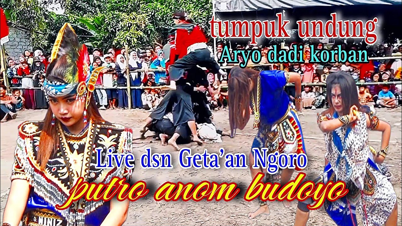 Aryo Dadi Korban Tumpuk Undung | Solah Celeng Sak Ndadine Putro Anom Budoyo Live Geta'an Ngoro