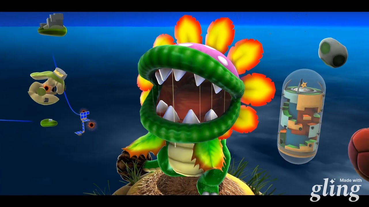 Super Mario Galaxy Good Egg Galaxy Dino Piranha Star – CRAZY First Boss Battle!