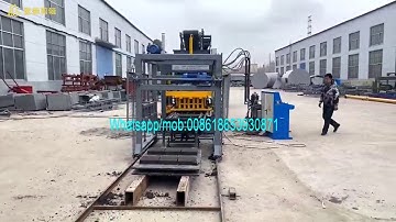 QT4-15S Full automatic cement brick machine production line video