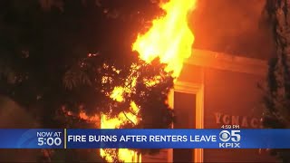 Susie steimle reports on fire officials investigating the cause of a
at walnut creek apartment complex (7-18-2017)