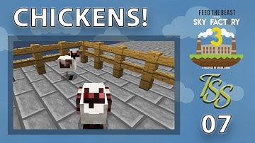 Minecraft : SkyFactory 3 : #7 - GETTING STARTED WITH CHICKENS  [4K]