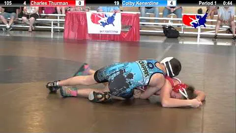 2012 Schoolboy Nat. Duals  105: Charles Thurman vs...