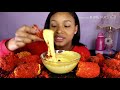 Mukbangers dipping the food in way to much sauce for 4 minutes straight