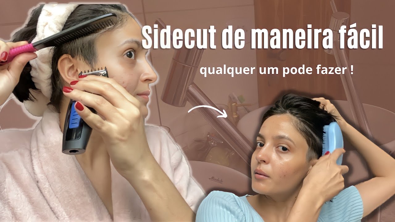 RASPANDO A LATERAL DO CABELO CURTO E FAZENDO NUTRIÇÃO POTENTE | Vlog de cuidados capilares