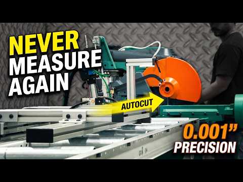 Automated Cold Saw System | Pedrazzoli Super Brown + Push Feed Table