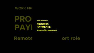 PROCESS PAYMENTS | Work From Home Job Hiring Now