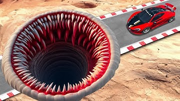 Testing CARS vs HUGE MONSTER POTHOLES in GTA 5!