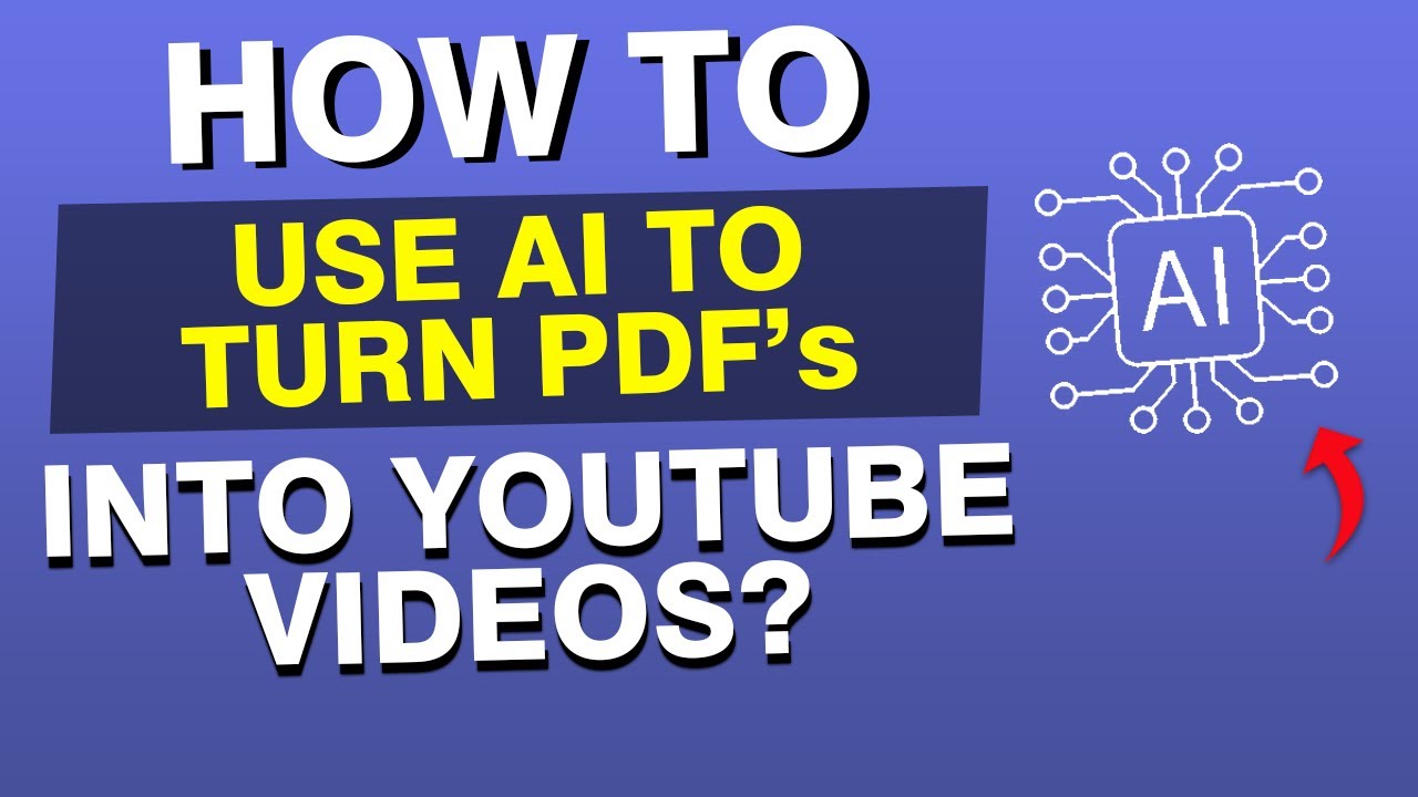 NEW*How to use AI to turn PDFs into YouTube videos (AI Video Creator ...