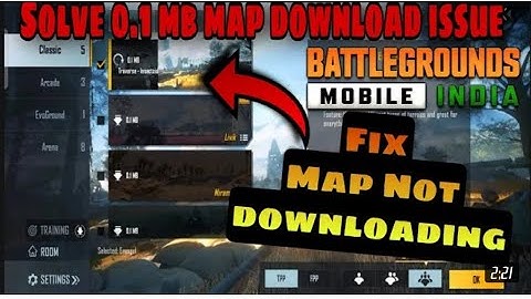 Fix 0 1 mb map not downloading issue glitch in BGMI BATTLEGROUND MOBILE INDIA graphic and network