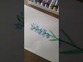 Easy Watercolor Flower Painting Tutorial 🌸 🌿#shorts #painting
