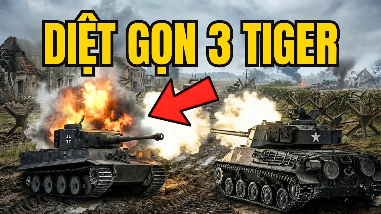 M10 Wolverine vs 3 Tiger I: Cuộc Chạm Trán 1 Chấp 3 Kinh Điển Nhất Lịch Sử