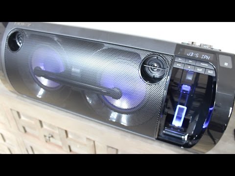 Review of the Sony Portable Party System BOOM BOX with iPhone Docking Station