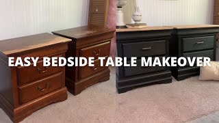 Easy Bedside Table Makeover