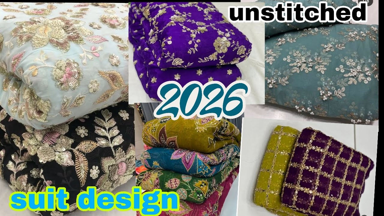 Trending unstitched suit design 2026! 