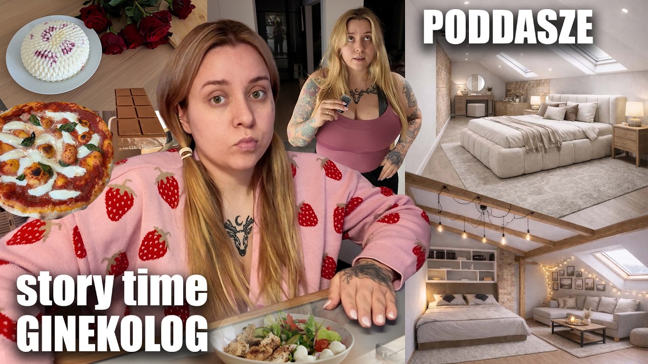 Story time 🩺 ginekolog 🧘🏼‍♀️ WIZUALIZACJE poddasza ☀️ treningi 💖 obiady 🎞  Dzień pizzy!