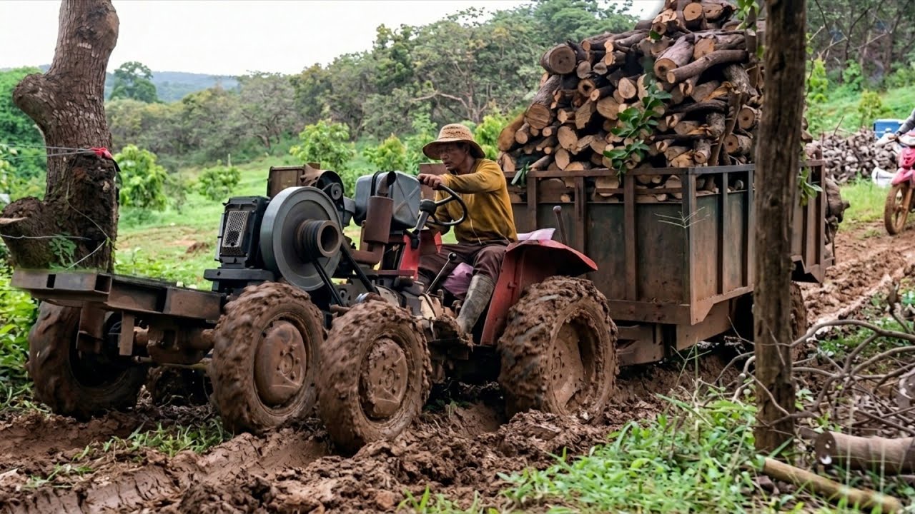 How and What is Used to Transport Firewood in Different Countries of the World / Video Selection