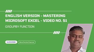 English Version – Video #51 - Mastering Excel: The Ultimate Guide | GROUPBY