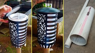 DIY Outdoor Garden Lamp from PVC Model 2 | Lampu Taman Minimalis dari Pipa Paralon