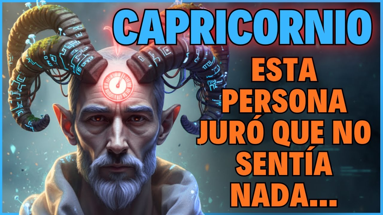 CAPRICORNIO ♑ Esta persona juró que no sentía nada… hasta que despertaste algo