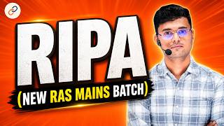RIPA Course: Complete RAS Mains batch