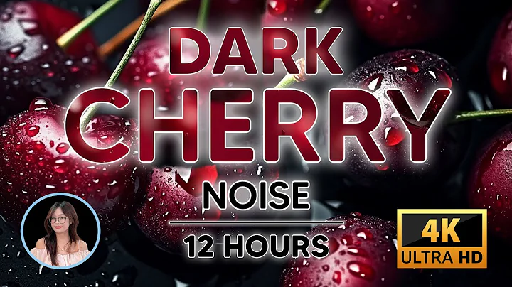 Dark Cherry Red Noise for Instant Deep Sleep | 12 Hours | BLACK SCREEN | Tinnitus & Stress Relief