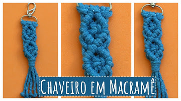 🔑 Chaveiro em Macramê – Tutorial Fácil e Rápido
