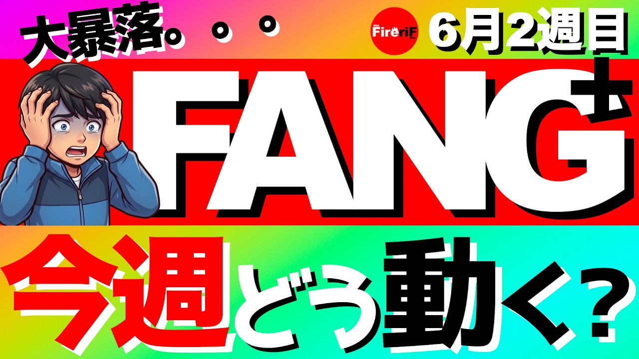 【FANG+】🔰今週(6/8~)のFANG+はどう動く?大暴落の後はどうなる⁉️ #fang #投資信託 #投資