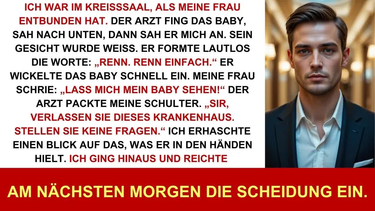 Bei der Geburt sah der Arzt das Baby, blickte mich an und flüsterte： „Renn  Renn!“
