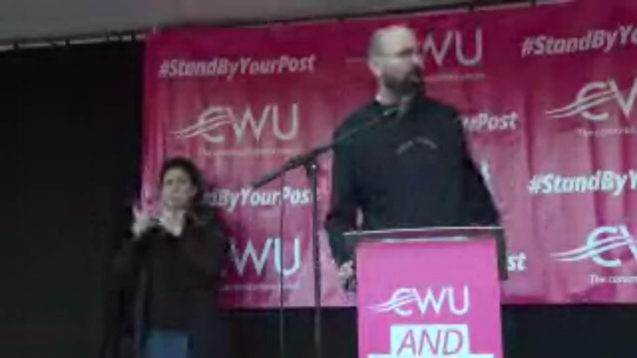 LIVE 15,000 postal workers at mass rally in Westminster