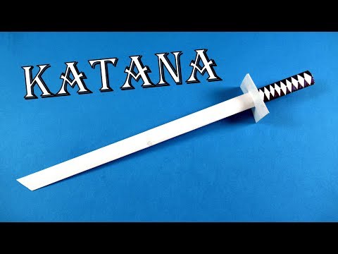 Comment faire un katana de papier 🗡 Ninja Arme - KATANA de BRICOLAGE