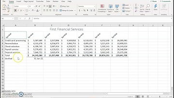 Excel Module 2 Independent Challenge 2 Financial Services