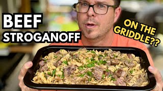 CAN YOU MAKE Beef Stroganoff ON THE GRIDDLE???  Let's try it out!  Homemade Beef Stroganoff by The Flat Top King 10,767 views 4 days ago 17 minutes