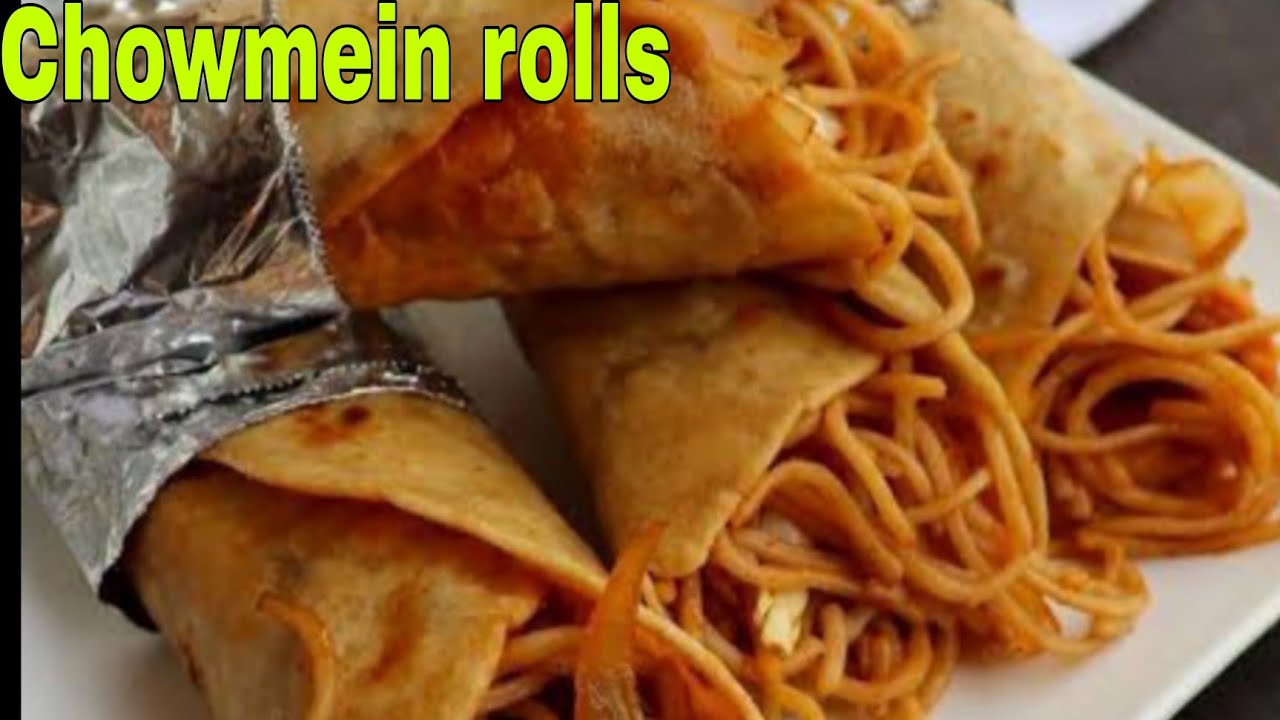 Veg chowmein frankie