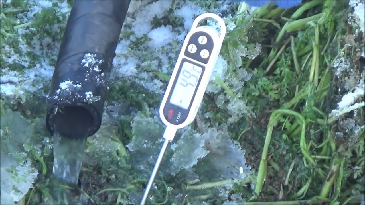 Полив в условиях мороза. Декабрь 2025