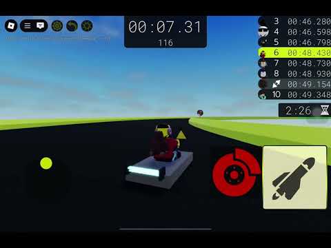 Playing Drifting on a Brick in Roblox
