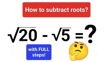 How to subtract square roots easily! #fastandeasymaths #math #mathematics #subtract #square #viral