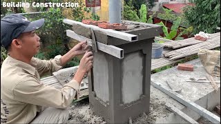 Techniques For Building Beautiful Square Pillars With Craft Tools