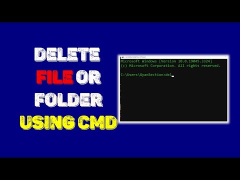 How To Delete File or Folder in Windows 10 Using CMD | Unable to delete ...