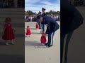 The moment this soldier broke character for his daughter. #militarydad #soldierlife #toddlermoments