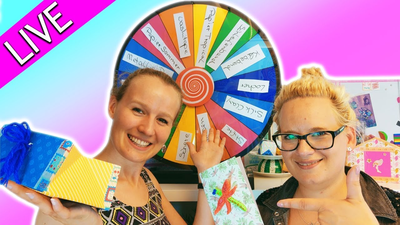 Bastel Challenge *live* GLÜCKSRAD DIY Inspiration mit Eva
